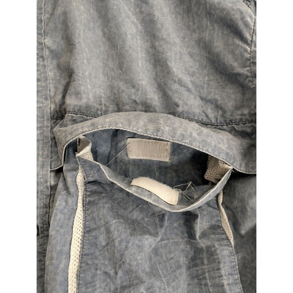 Tarponwear Fishing Shirt Men M Blue Pockets Vented Nylon Long Sleev Logo Outdoor - Picture 3 of 11